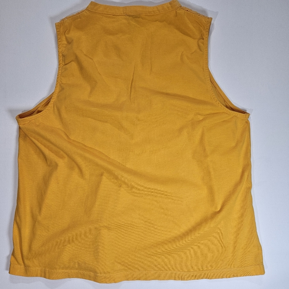 J. Crew Eyelet Tank Top Womens Size Small Gold - Picture 2 of 6